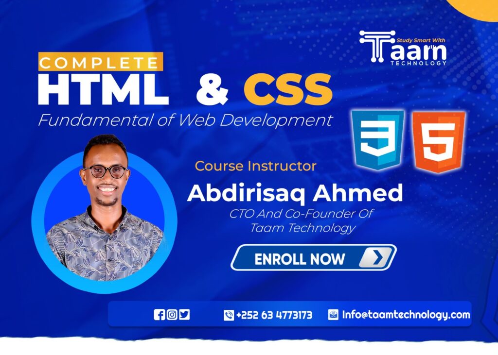 Complete HTML and CSS Course
